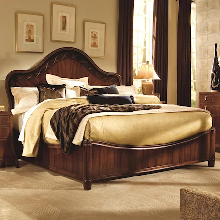 Queen Ribbon Panel Bed